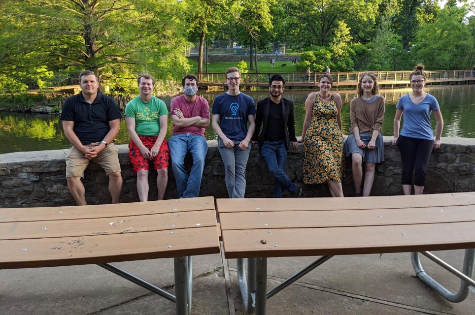 EA Kansas City members gathered at a park meetup